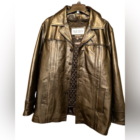 M. Julian Other - MJULIAN Vintage Black Four Button Leather Jacket